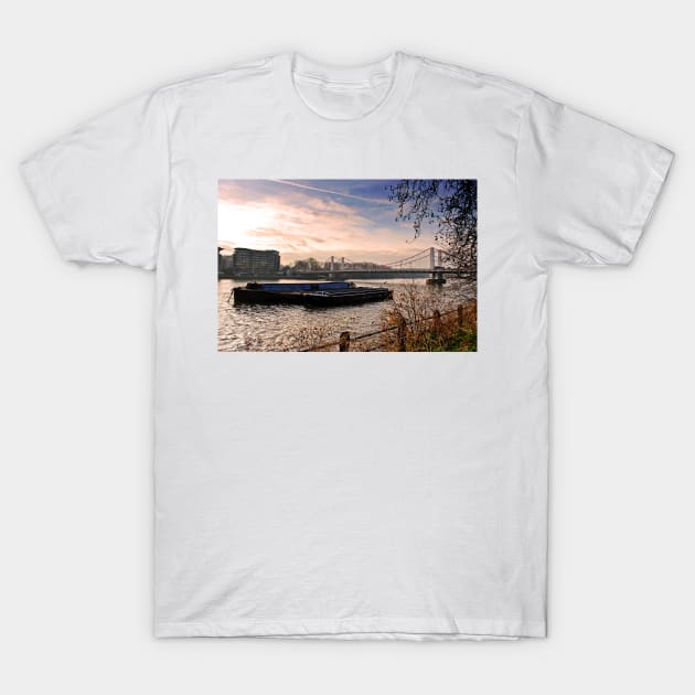 Chelsea Bridge River Thames London T-Shirt by AndyEvansPhotos